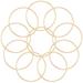 10pcs Dream Catcher Metal Hoops Macrame Rings DIY Crafts Floral Wreath Metal Hoops Handicraft Rings