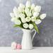 10PCS Artificial Tulips Flowers Real Touch Faux Wedding Bouquet Table Decor
