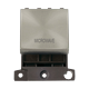 Click Scolmore MiniGrid 20A Double-Pole Ingot Microwave Switch Satin Chrome - MD022SC-MW