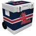 White Ole Miss Rebels 42-Can Wheeled Classic Cooler