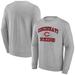 Men's Fanatics Branded Heather Gray Cincinnati Reds Heart & Soul Pullover Sweatshirt