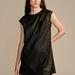 Lucky Brand Faux Leather Dress - Women's Clothing Dresses in Black, Size M
