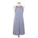 Old Navy Casual Dress - A-Line: Blue Stripes Dresses - Women's Size Medium