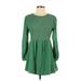 Isabel Casual Dress - Sweater Dress: Green Dresses - Women's Size Small