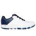 Skechers Men's GO GOLF PRO 6 SL - Twist Shoes | Size 8.0 | White/Navy | Leather/Synthetic/Textile | Arch Fit