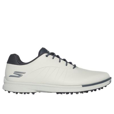 Skechers Men's GO GOLF Tempo GF Shoes | Size 8.0 | Natural/Gray | Synthetic/Textile