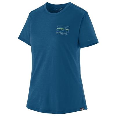 Patagonia - Women's Cap Cool Merino Graphic Shirt - Merinoshirt Gr XS blau
