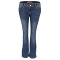 Buena Vista Jeans "Malibu-Zip Bootcut Stretch" Damen blue denim, Gr. L, Baumwolle, Hose