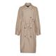 Vero Moda VMDOREEN LONG TRENCHCOAT BOOS Damen silver mink, Gr. S, Polyester, Weiblich Jacken outdoor