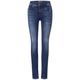 Street One Free to move Jeans Damen mid blue washed, Gr. 27-30, Baumwolle, Weiblich Denim Hosen