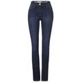 Cecil Slim Fit Jeans Damen dark blue wash, Gr. 29-32, Baumwolle, Weiblich