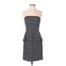 Shoshanna Casual Dress - Party Strapless Sleeveless: Gray Dresses - Women's Size 2