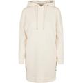 Stillkleid URBAN CLASSICS "Damen Ladies Organic Oversized Terry Hoody Dress" Gr. 4XL, US-Größen, beige (whitesand) Damen Kleider Langarm