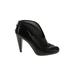 Vince Camuto Heels: Slip-on Stilleto Cocktail Party Black Solid Shoes - Women's Size 7 1/2 - Round Toe