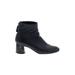 AGL Ankle Boots: Black Solid Shoes - Women's Size 37 - Round Toe
