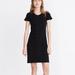 Madewell Dresses | Madewell Women's Button-Front Ribbed Mini Dress In Black Size Large | Color: Black | Size: L