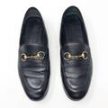 Gucci Shoes | Gucci Brixton Horsebit Black Leather Round Toe Loafers Shoes | Color: Black | Size: 36.5eu