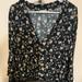 Free People Tops | Free People Intimately Body Suit Black Floral Size: Medium | Color: Black | Size: M