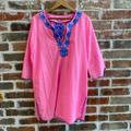 Lilly Pulitzer Swim | Lilly Pulitzer Swim Piet Coverup Pink Sunset Size Small Guc | Color: Blue/Pink | Size: S