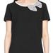 Kate Spade Tops | Kate Spade Broome Street Black Top With Bow | Color: Black | Size: S