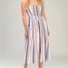 Free People Dresses | Free People Lilah Striped Strapless Midi Dress Sz Xs | Color: Blue/White | Size: Xs