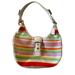 Coach Bags | Coach Hampton Multicolor Stripes Hobo Medium Shoulder Bag White Leather | Color: White | Size: Os