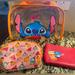 Disney Bags | Disney Stitch 3 Piece Cosmetic Bag | Color: Orange | Size: Os