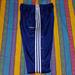 Adidas Pants | 90s Adidas Tearaway Button Side Blue Track Pants Basketball Jersey Vintage | Color: Blue/White | Size: L