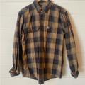 Carhartt Shirts | Carhartt Men's Long Sleeve Original Fit Flannel. Medium. Tan, Burgundy Plaid | Color: Red/Tan | Size: M