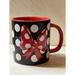 Disney Dining | Disney Parks Signature Minnie Mouse Polka Dot 3d Bow Ceramic Coffee Cup Mug | Color: Black | Size: Os
