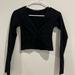 Brandy Melville Tops | Brandy Melville Cropped Long Sleeve Women’s Top. | Color: Black | Size: Brandy Melville One Size