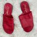 Free People Shoes | Free People Womens Vicente Slide Sandal Red Leather Size 39 | Color: Red | Size: 8.5