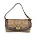 Coach Bags | Coach Signature Brown Canvas Leather Trim Turnlock Credit Card Wristlet Wallet | Color: Brown/Tan | Size: Os