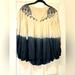Anthropologie Tops | Anthropologie Floreat Pesant Blouse Dip Dyed Xs | Color: Blue/Cream | Size: Xs