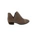 Lucky Brand Ankle Boots: Brown Print Shoes - Women's Size 8 - Almond Toe