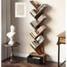 Loon Peak® Jakhi Bookshelf w/ Drawer, 9-Tier Tree Bookshelf Wood in Brown | 55.1 H x 15 W x 8.2 D in | Wayfair DCCACD90989047988173EE75F5B653F0