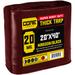 Core Tarps 20 ft x 40 ft Maroon Polyethylene Heavy Duty 20 Mil Tarp Waterproof UV Resistant Rip & Tear Proof in Brown | 1 H x 26 W x 18 D in | Wayfair