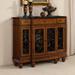 STAR BANNER Vintage American Wine Cabinet Storage Foyer Decora 41.73" Sideboard Wood in Brown | 37.01 H x 41.73 W x 13.78 D in | Wayfair