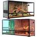 REPTIZOO 48 x 24 x 24 Reptile Glass/Plastic/Metal | 24 H x 48 W x 24 D in | Wayfair RK0240A