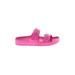 Shade & Shore Sandals: Pink Print Shoes - Women's Size 6 - Open Toe