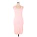 Universal Thread Casual Dress - Sheath Scoop Neck Sleeveless: Pink Print Dresses - Women's Size Large