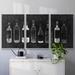 Winston Porter Wine Cellar Framed On Canvas 3 Pieces Painting Metal | 40 H x 78 W x 2 D in | Wayfair 541A4F26E7E6424486CCF27649F782E7