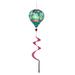 Arlmont & Co. Rullo Welcome Friends Frog Burlap Balloon Spinner Metal | 55 H x 15 W x 15 D in | Wayfair 30C25D96CADD4E26AC6D029EAE163EC4