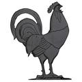 Whitehall Products Rooftop 30" Rooster Weathervane | 9 D in | Wayfair 03082