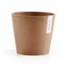 Ecopots Indoor/Outdoor Modern Round Recycled Plastic Planter Flower Pot Plastic in Orange/Brown | 4.4" H x 5.11" W x 5.11" D | Wayfair