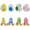 Oeuf en peluche Yoshi Super Mario Bros pour enfants jouets en peluche bleu rose vert jaune