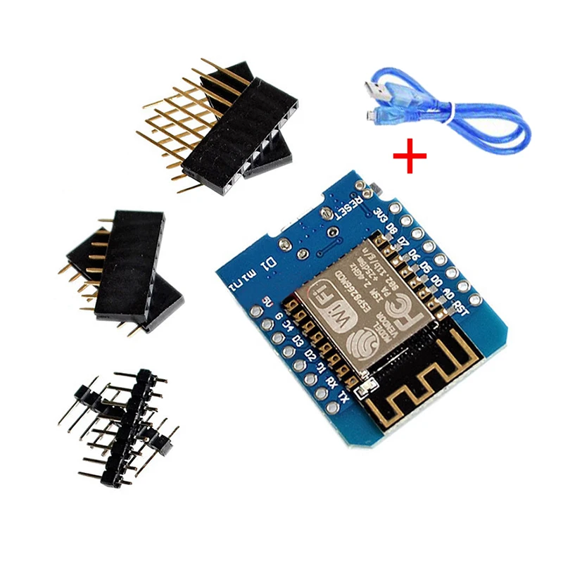 ESP8266 ESP-12 ESP-12F CH340G CH340 V2 Usb Wemos D1 Mini carte de développement Wifi D1 Mini Nodemcu Lua Iot carte 3.3V avec broches