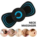 Ohio eur électrique portable pour le dos et le corps mini masseur de cou autocollants vibrants