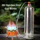 Bouteille de gaz gonflable en acier inoxydable pour camping en plein air gaz de cowculation