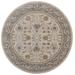 "Neoma Luxury & Glam Bordered, Tan/Ivory/Gray, 7'-9"" x 7'-9"" Round Rug - Feizy CELR39KVBGEGRYN97"